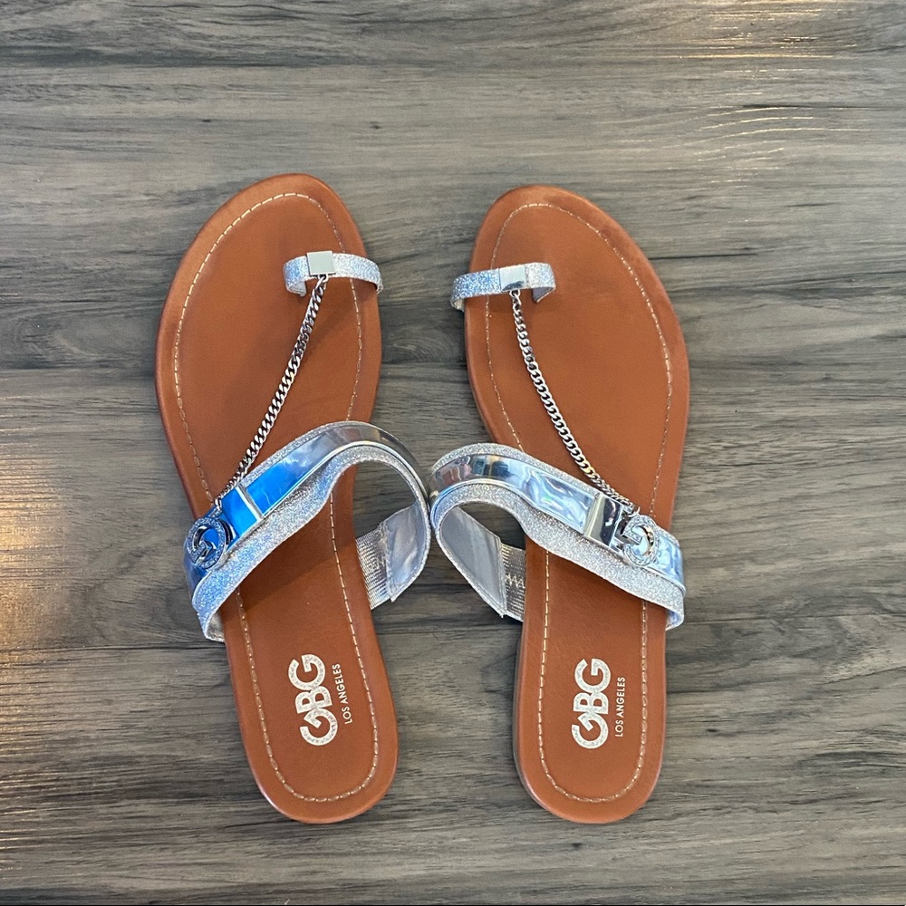 SILVER SPARKLY SUPER CUTE SANDALS